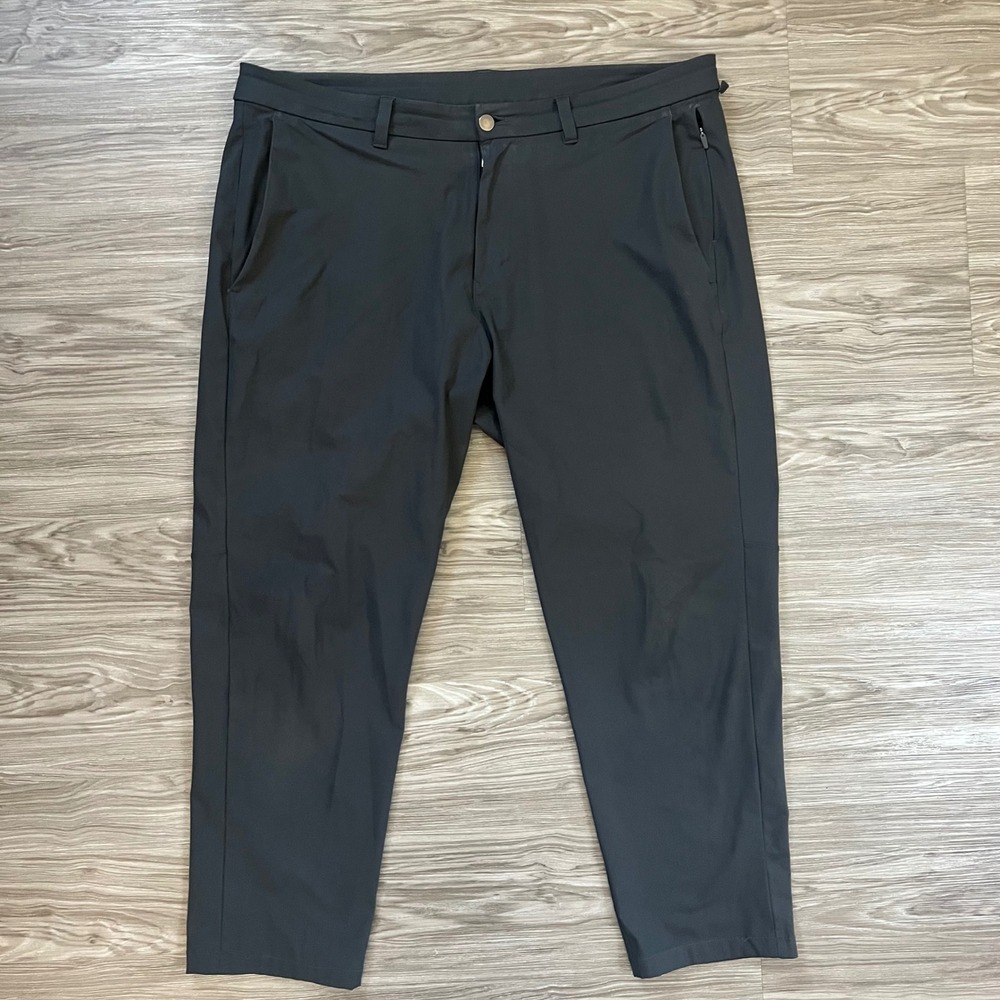 Lululemon Commission Pant Slim 38 Warpstreme Charcoal Grey Mens Trousers